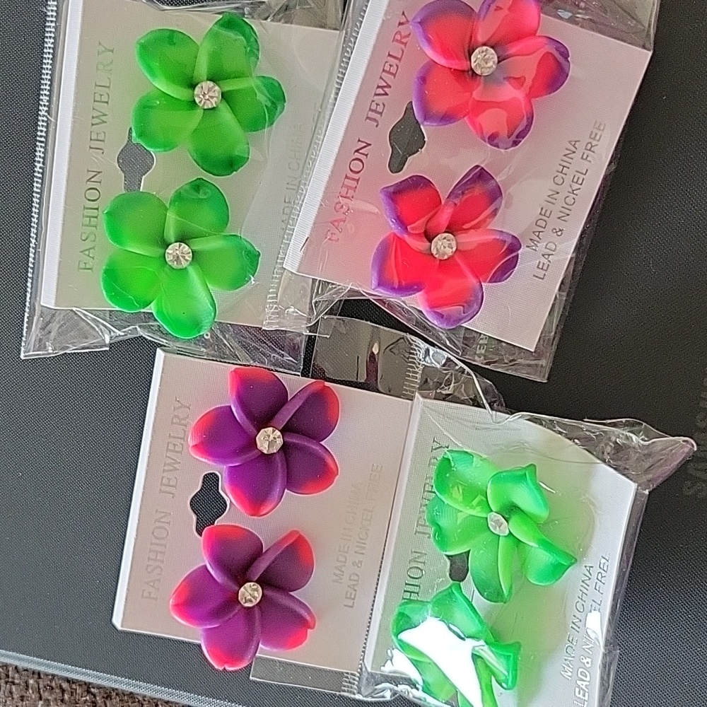 4 Pair Fashion Jewelry Earrings
